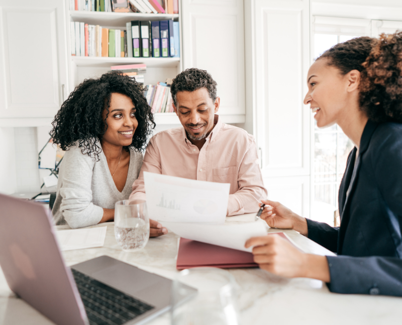 agent talking about loan options