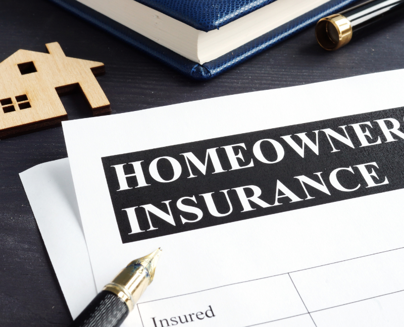 home insurance claim with pen