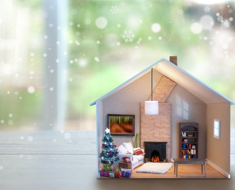christmas winter setup