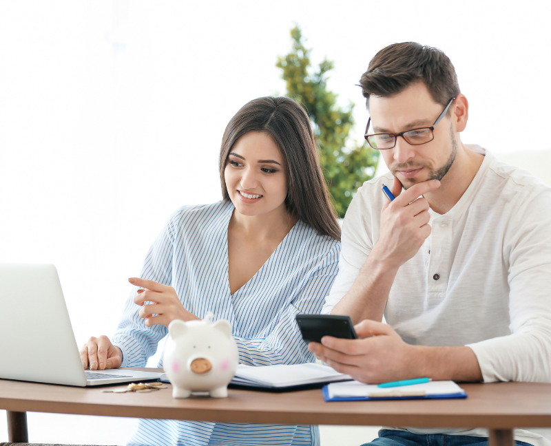 couple planning about their funds