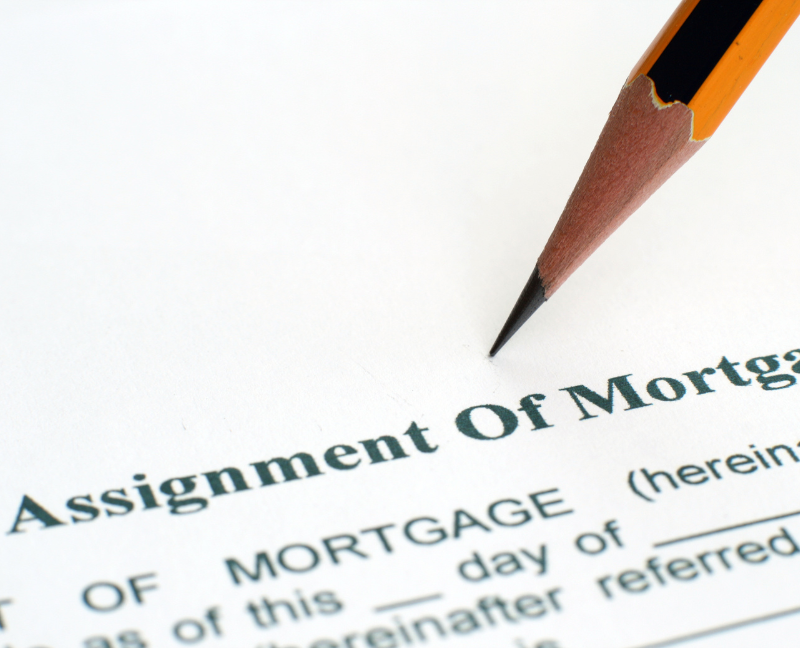 signing of assignment of mortgage