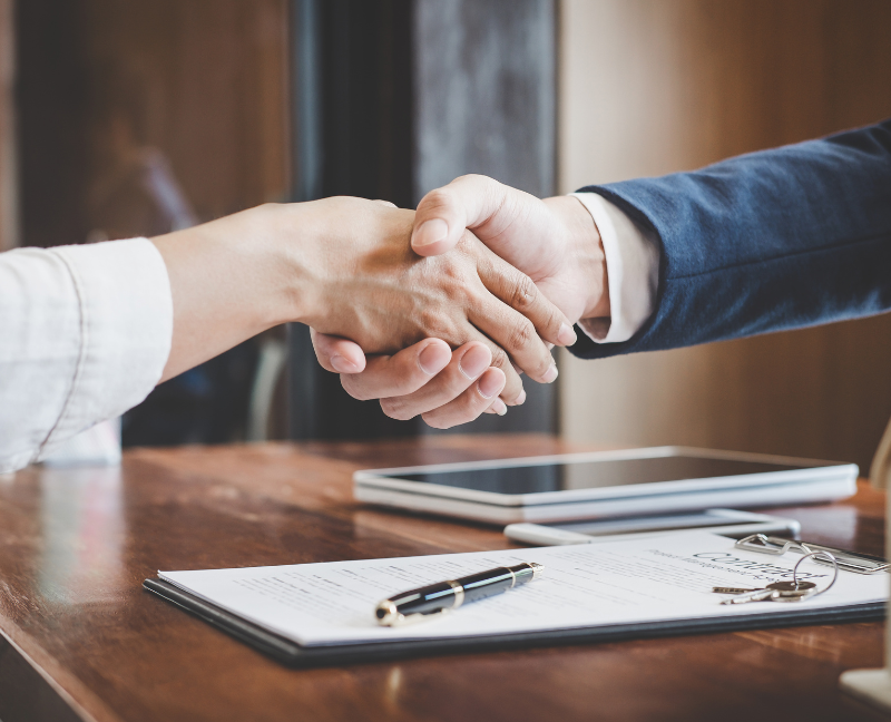 shaking hands