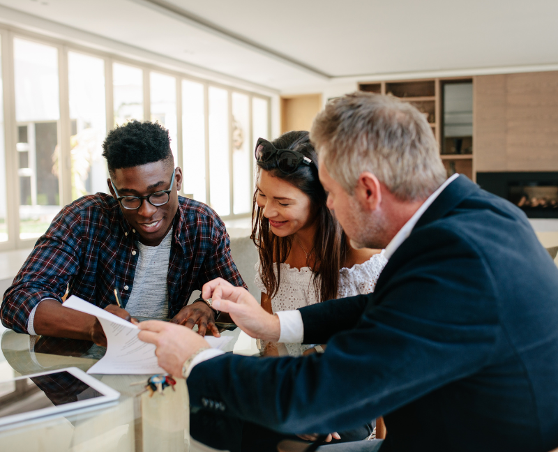 real estate agent explaining some real estate terminologies