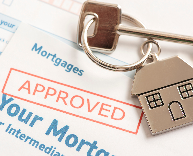 mortgage approved with keys